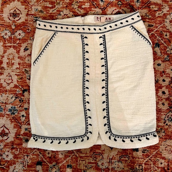 Anthropologie  Dolan embroidered skirt Small - Picture 5 of 7